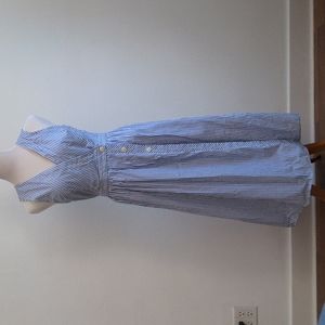 Blue & White Striped J Crew Sundress Tall 6